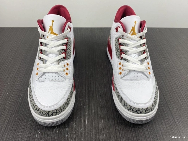 Reps TB Cardinal Retro Red CT8532-126 Jordan 3 0809